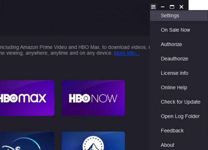 Painel de configurações gerais do BBFly Netflix Downloader mostrando a opção de seleção de idioma.